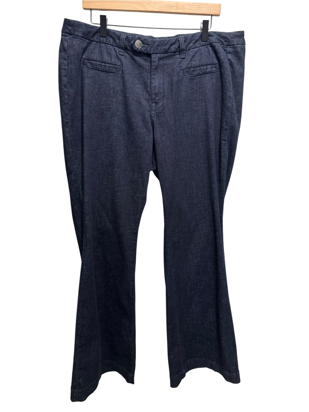Lane Bryant Genius Fit Flare Jeans Dark Wash Size 18